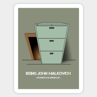 Being John Malkovich - Alternative Movie Poster Sticker